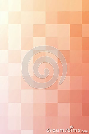 Warm peach to soft cream pixel gradient creating a subtle and elegant effect. Stock Photo