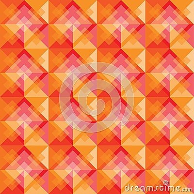 Warm square background pattern Vector Illustration