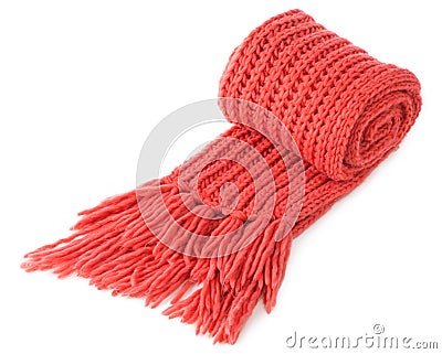 Warm wool scarf Stock Photo