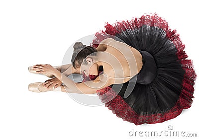 Warmup classical dancer Stock Photo