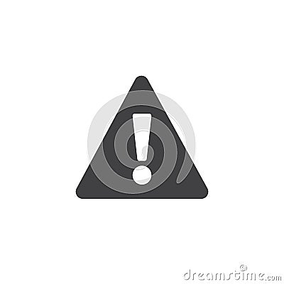 Warning attention icon vector Vector Illustration