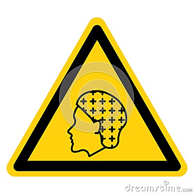 Warning Hairnet Required Symbol Sign ,Vector Illustration, Isolate On White Background Label. EPS10 Vector Illustration