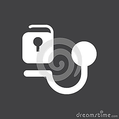 Warning hitch icon Vector Illustration