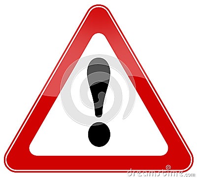 Warning sign Stock Photo