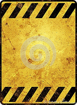 Rusty warning sign template Stock Photo