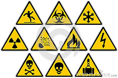 Warning Signs Vector Illustration