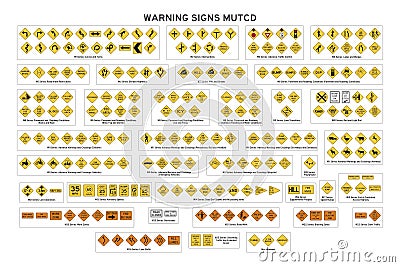 Warning signs Vector Illustration