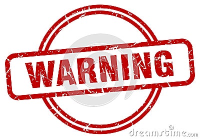 warning stamp Vector Illustration