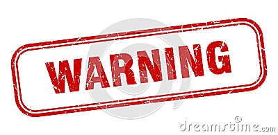 warning stamp Vector Illustration