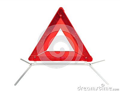 Warning triangle Stock Photo