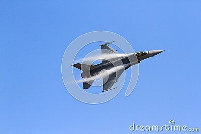 Warplane with sky Editorial Stock Photo