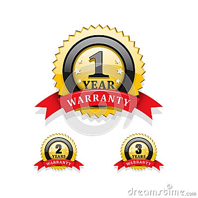 Warranty symbols Vector Illustration