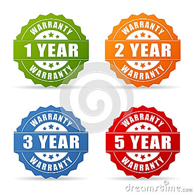 Warranty year star icon Vector Illustration