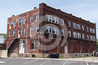 Warren, Pennsylvania, USA May 14, 2023 An old three story building Editorial Stock Photo