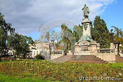 Warsaw - Adam Mickiewicz Stock Photo