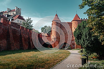 Warsaw Barbican Stock Photo