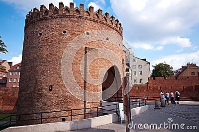 Warsaw Barbican, Poland Stock Photo