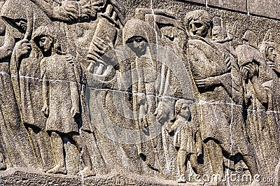 Warsaw Ghetto Heroes Monument Editorial Stock Photo