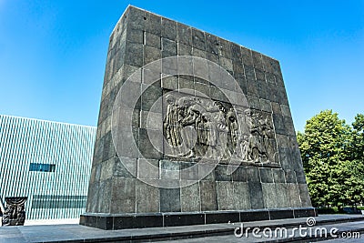 Warsaw Ghetto Heroes Monument Editorial Stock Photo