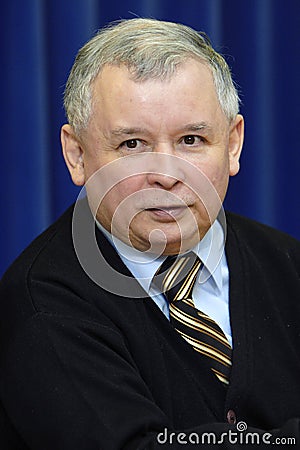 Warsaw, Masovia / Poland - 2007/02/05: Jaroslaw Kaczynski, polish government Prime Minister and leader of the Law and Justice Editorial Stock Photo