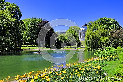 Saski Garden in Warsaw, Poland Editorial Stock Photo