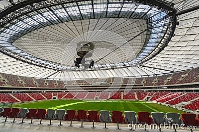 Warsaw National Stadium Editorial Stock Photo