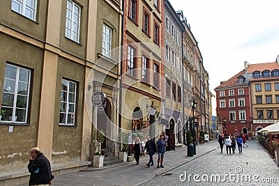 Warsaw old town Editorial Stock Photo