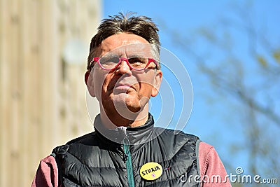 Vice head of the Polish Teachers Union Krzysztof Baszczynski Editorial Stock Photo