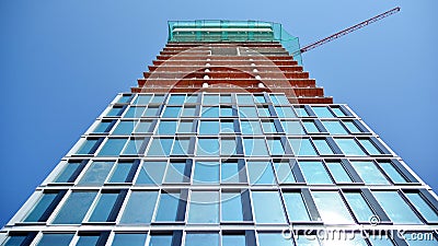 Construction of the Widok Towers office building. Editorial Stock Photo