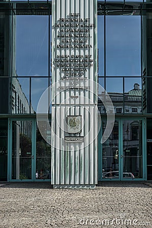 WARSAW, POLAND/EUROPE - SEPTEMBER 17 : The Supreme Court in Wars Editorial Stock Photo