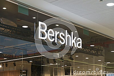 Warsaw, Poland - 17 March 2024: Bershka shop outlet store. Brand Bershka company Cartoon Illustration