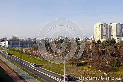 Generic view of nature and buildings Editorial Stock Photo