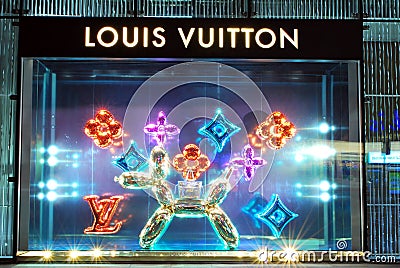 Louis Vuitton store. Editorial Stock Photo