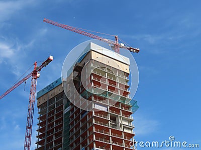 Widok towers construction Editorial Stock Photo