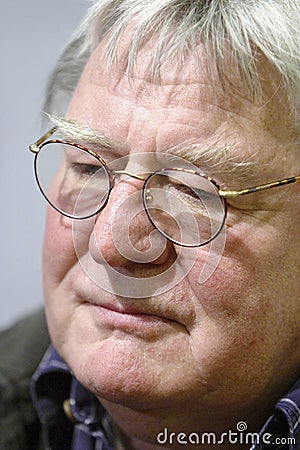 Warsaw, Poland - Sir Alan William Parker - English filmmaker, film director, producer and screenplay writer in a press meeting Editorial Stock Photo