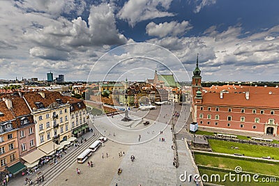 Warsaw's historic Old Town is the only restored city inscribed o Editorial Stock Photo