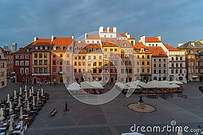Warsaw`s Old Town Stare Miasto is the historical center of Warsaw Editorial Stock Photo