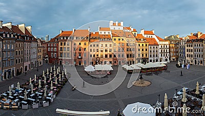 Warsaw`s Old Town Stare Miasto is the historical center of Warsaw Editorial Stock Photo