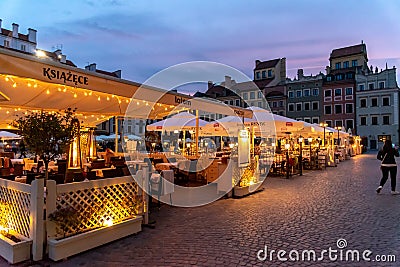 Warsaw`s Old Town Stare Miasto is the historical center of Warsaw Editorial Stock Photo