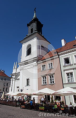 Warsaw. Dominican church of St. Jacek Editorial Stock Photo