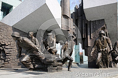 Warsaw Uprising Monument Editorial Stock Photo