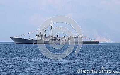 Warship Stock Photo