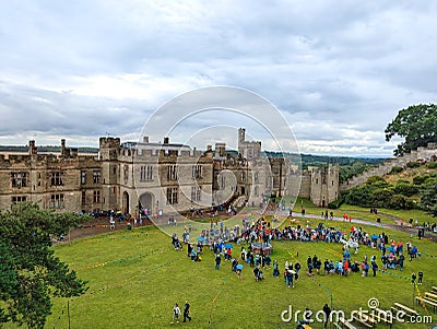 Warwick Castle s a medieval castle original built by William the Editorial Stock Photo