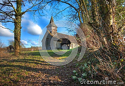 Warwickshire church Stock Photo