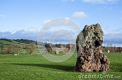 Stanton Drew huge stones circle Stock Photo