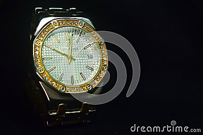 Was the first watch For my life reward is a Ap surrounded by diamonds From Switzerland Editorial Stock Photo