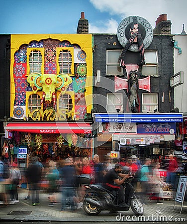 Camden Town hectic life in London - Street photography Editorial Stock Photo