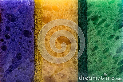 Washcloths for dishes. sponge for washing dishes Stock Photo