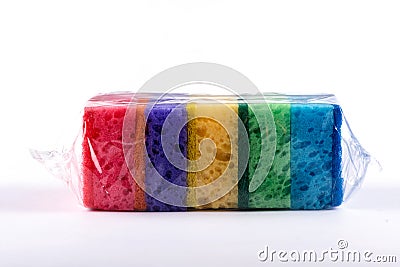 Washcloths for dishes. sponge for washing dishes Stock Photo