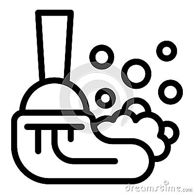 Wash floor icon outline vector. Clean bottle Vector Illustration